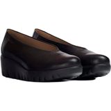 Wonders - Zapato de Piel Lisa - Zwart - Memory Gel - Technologie Wonders Fly