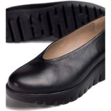 Wonders - Zapato de Piel Lisa - Zwart - Memory Gel - Technologie Wonders Fly