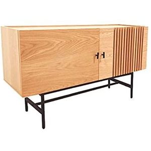 SHIITO - Dressoir eiken met 2 deuren, model stof. 120 x 70 cm