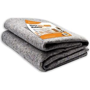 OFITURIA Verhuisdeken, afmetingen 1,5 x 2 m, beschermt je meubels tegen stoten en transfers, herbruikbare deken, schilderdeken, yoga en huisdieren (1 stuk)