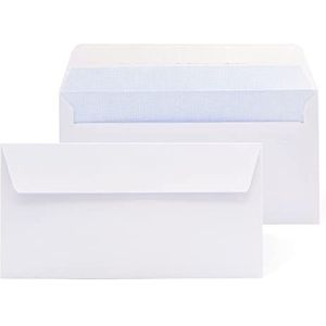 Sobres de Papel Blanco Americano, Sin Ventana Autocierre de Tira de Silicona para un Fácil Sellado. Adecuado para Envío de Documentos de Varios Tamaños - Ofituria (2000 Sobres, Sin Ventana)