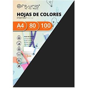 Verpakking van 100 vellen, zwart, maat A4, 80 g