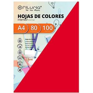 Verpakking met 100 dozen, A4, 180 g, rood