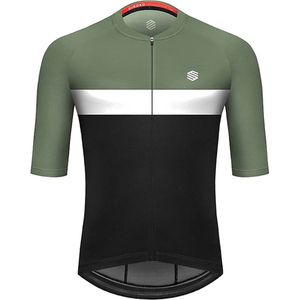 SIROKO - M3 Grand Master - Wielershirt - Zwart/Olijfgroen