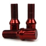 OMP Din schroeven, 10,9 sleutels, 17/19 L, 27 mm, M14 x 1,25, rood, 20 stuks