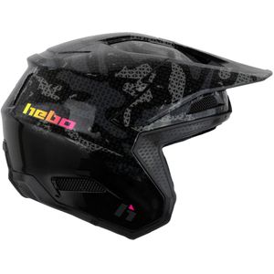 Helm - Glasvezel - Zwart - Hypoallergeen Coolmax - ECE 22-06