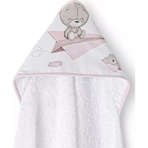 Baby badjas · PAPER PLAIN roze · 1 x 1 m · 100% katoen