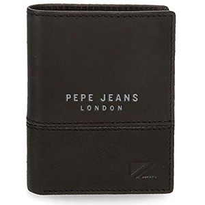 Pepe Jeans Kingdom, Zwart, Eén maat, Verticale portemonnee