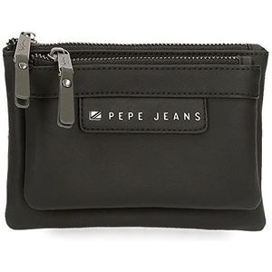 Pepe Jeans piere portemonnee etui, zwart., portemonnee, mapje