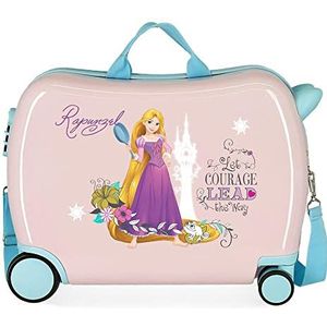 Disney Prinsessen Kinderkoffer, roze, 50 x 39 x 20 cm, stijf, ABS, zijcombinatiesluiting, 34 liter, 1,8 kg, 4 wielen, Valigia Per Bambini, 50 x 38 x 20 cm, Rapunzel, Valigia Per Bambini, Rapunzel