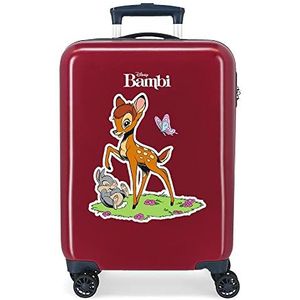 Disney Bambi cabinetrolley, rood, 38 x 55 x 20 cm, hard plastic, zijdelingse combinatiesluiting, 34 l, 2 kg, 4 wielen