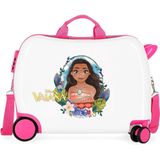 Disney Vaiana rol zit kinderkoffer ABS roze Ride On