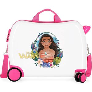 Disney Vaiana rol zit kinderkoffer ABS roze Ride On