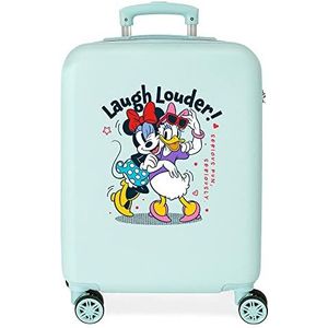 Disney Minnie Teen cabinetrolley, blauw, 38 x 55 x 20 cm, stijve ABS-combinatiesluiting, 35 l, 2,5 kg, 4 wielen