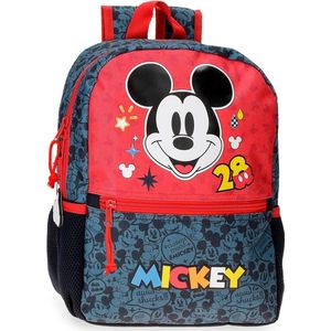 Disney Mickey Get Moving Schoolrugzak, meerkleurig 25 x 32 x 12 cm, polyester, 9,6 l, 50 hojas, schoolrugzak