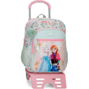 Disney Frozen schoolrugzak + trolley 40 cm strong Spirit