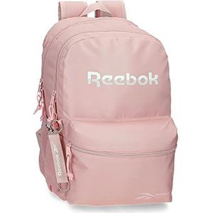 Reebok Glen Schoolrugzak voor laptop, 15,6 inch, roze, 31 x 44 x 15 cm, polyester, 20,46 l, roze, schooltas, dubbele rugzak, Roze, Dubbele rugzak