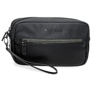 Pepe Jeans Greys Sac à bandoulière et trousse de toilette en polyester Noir, Noir, Einheitsgröße, Sac à