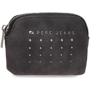 Pepe Jeans Holly Portemonnee zwart 12x8x2 cms kunstleer, Zwart, Eén maat, portemonnee