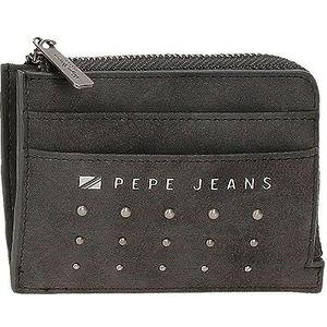 Pepe Jeans Holly kaarthouder zwart 11,5x8x1,5 cm kunstleer, Zwart, Eén maat, kaartenetui
