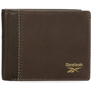 Reebok Horizontale portemonnee met portemonnee, één maat, bruin, Talla única, horizontale portemonnee met portemonnee
