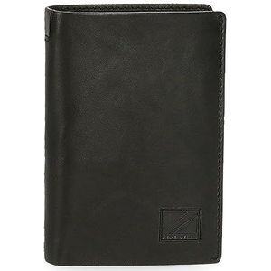Pepe Jeans Marshal Verticale portemonnee met portemonnee, zwart, 8,5 x 11,5 x 1 cm leer, Zwart, Eén maat, Verticale portemonnee met portemonnee