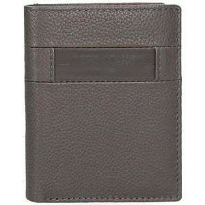 Pepe Jeans Checkbox Verticale portemonnee met grijze portemonnee, 8,5 x 10,5 x 1 cm, leer, grijs, Talla única, verticale portemonnee met portemonnee