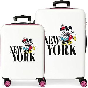 Disney Mickey & Minnie Trip To... kofferset, eenheidsmaat, Wit., kofferset