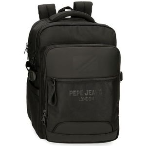 Pepe Jeans Bromley Bagage- Sac de messager Homme, Noir, Taille unique, Sac à dos pour ordinateur portable