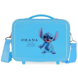 Disney Fun Stitch Nececer aanpasbaar, blauw, 29 x 21 x 15 cm, stijf, ABS, 9,14 l, 0,8 kg, blauw, maat, personaliseerbaar, Blauw, Aanpasbaar