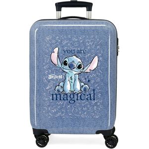 Stitch meisjes ABS twister koffer 55 cm