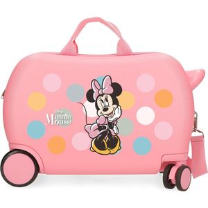 Disney meisjes Minnie Mouse ride on kinderkoffer ABS roze twister
