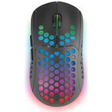 Mars Gaming MMW3, Draadloze Gaming Muis, RGB Flow, Ultralicht 79g, 3200DPI, Zwart