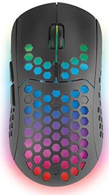 Mars Gaming MMW3, Draadloze Gaming Muis, RGB Flow, Ultralicht 79g, 3200DPI, Zwart