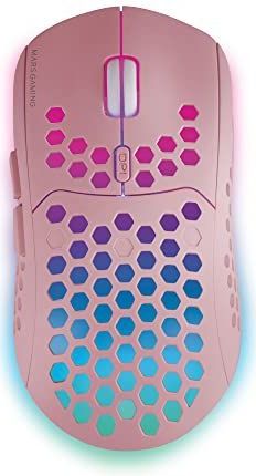 Mars Gaming - MMW3P - Draadloze Gaming Muis - Roze - Ultralicht 79g - RGB Flow