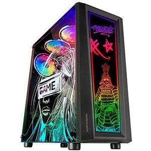 Mars Gaming - MC-ART - Gaming PC Case - Zwart - Gehard Glas - ARGB Verlichting