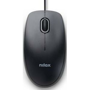 Nilox - MOUSB1003 - Muis - Zwart - Bedraad - 1600 DPI