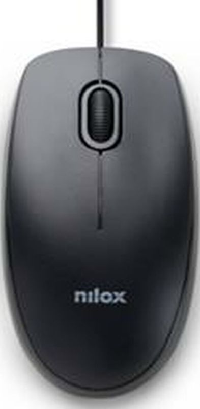 Nilox - MOUSB1003 - Muis - Zwart - Bedraad - 1600 DPI