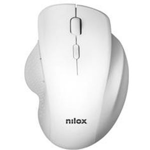 Nilox - Draadloos Ergonomisch Toetsenbord - Wit - Inclusief Draadloze Muis