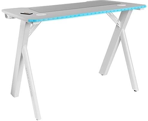MGD100RGB - Gaming Tafel - RGB Verlichting - Staal - Koolstofvezel