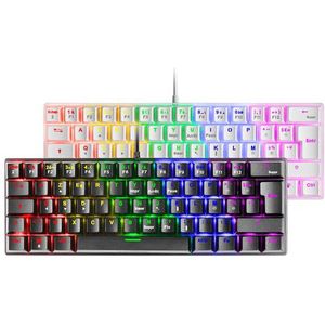 Mars Gaming MK60 toetsenbord Gamen USB AZERTY Frans Zwart
