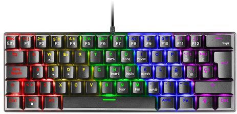 Mars Gaming - MK60 - Gaming Toetsenbord - Rood - Mechanisch - RGB Verlichting