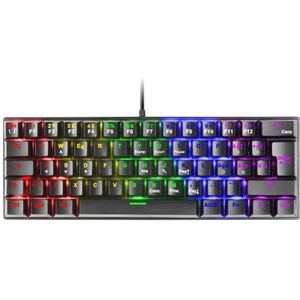 Mars Gaming MK60 Zwart, mechanisch gaming toetsenbord FRGB, antighosting, mechanische switch Blauw, taal Italiaans