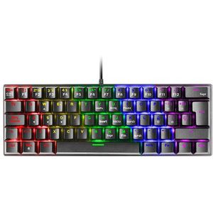 Mars Gaming MK60 toetsenbord Gamen USB QWERTY Amerikaans Engels Zwart