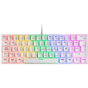 Mars Gaming MK60 toetsenbord Gamen USB QWERTY Amerikaans Engels Wit
