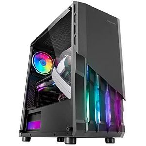 Mars Gaming - Mc-x2 - Pc-behuizing - Zwart - Stalen Voorzijde - FRGB-Verlichting