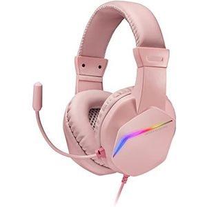 Mars Gaming MH122P hoofdtelefoon/headset Bedraad Hoofdband Gamen USB Type-A Roze