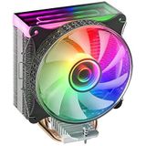 Mars Gaming MCPUVR Gaming MCPU-VR Zwart CPU Koeler Dubbele Spiegel Infinity ARGB 4 HCT Heatpipes 180W TDP Ultrastille PWM 12cm Fan