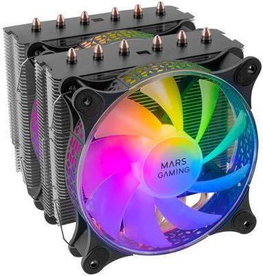 Mars Gaming - Mcpu-Xt - Cpu-ventilator - Argb Koellichaam - Dubbele Koeltoren
