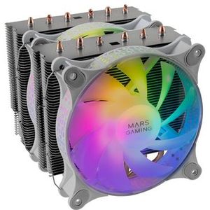 Mars Gaming - MCPU-XT - CPU-koeler - Wit - 120 mm - Dubbele Torenkoeling